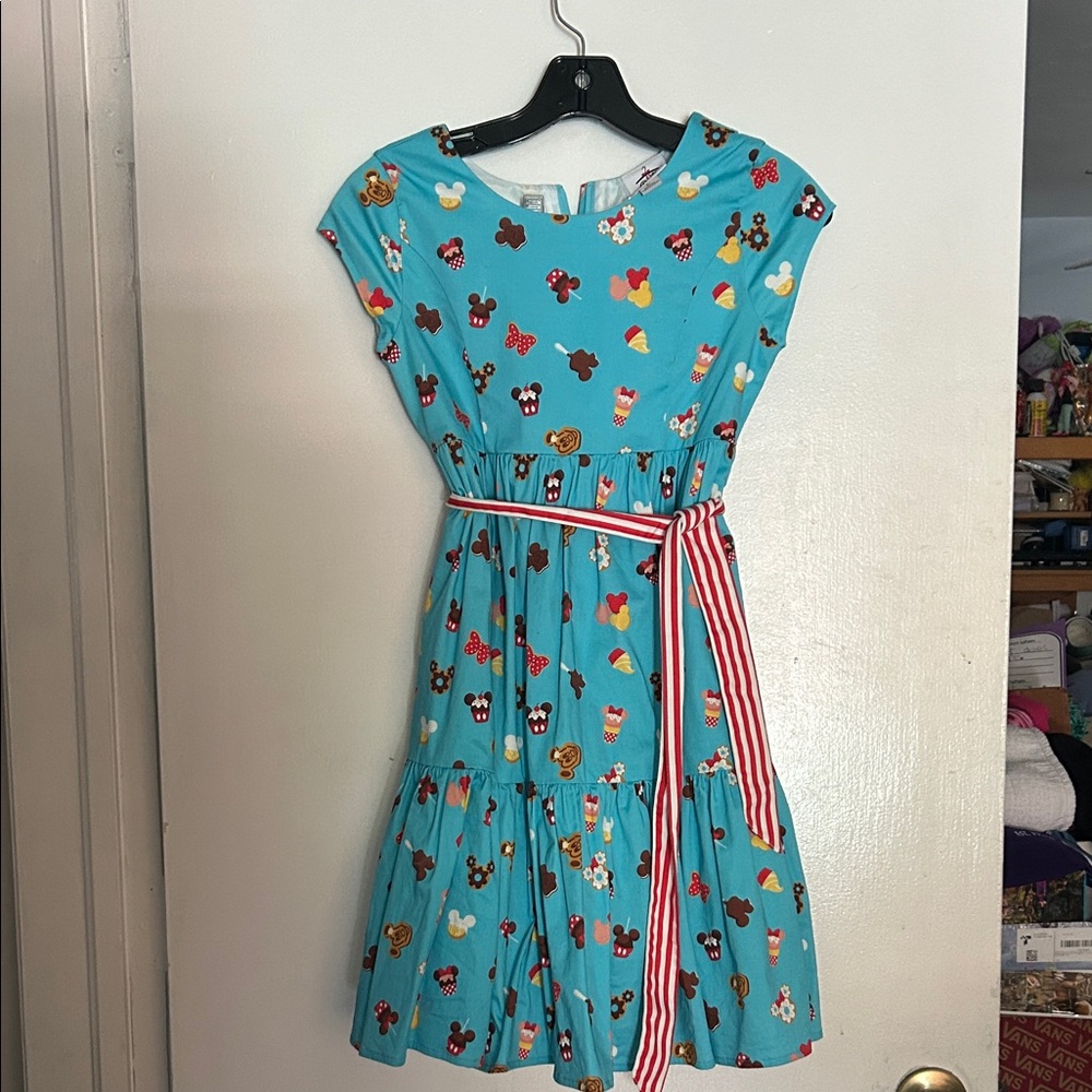 DISNEY Kids Blue Dress with Red Accents